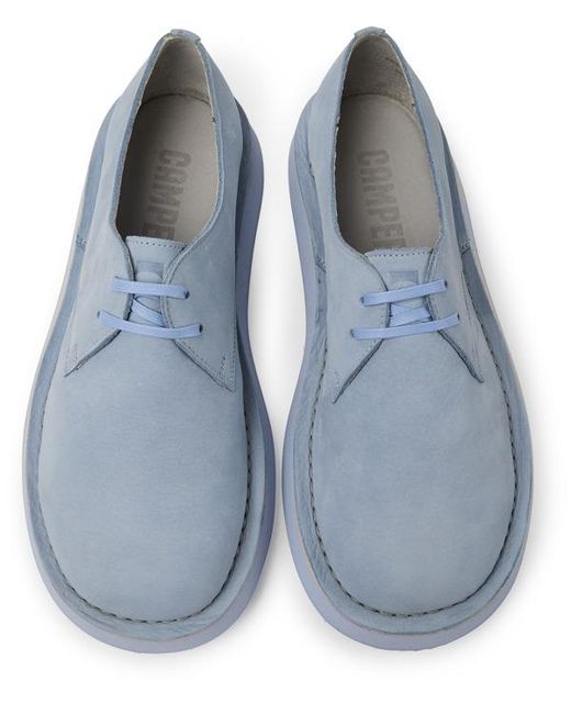Camper Blue Leather Shoes for men