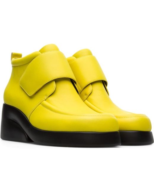 Camper Leather Kaah Boots in Yellow - Save 29% - Lyst