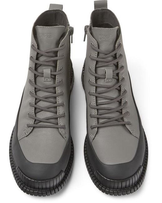 Camper Gray Ankle Boots