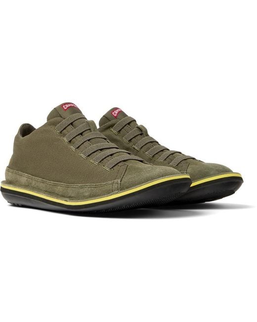 Camper Green Nubuck Sneakers for men