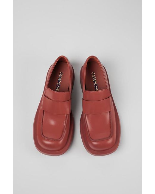 Camper Red Loafers