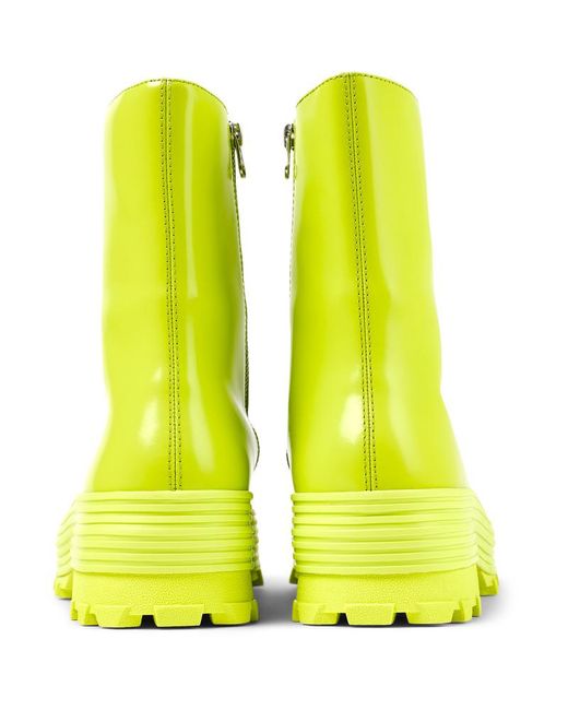 Camper Yellow Ankle Boots