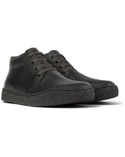 Camper Black Lace-Up Boots for men