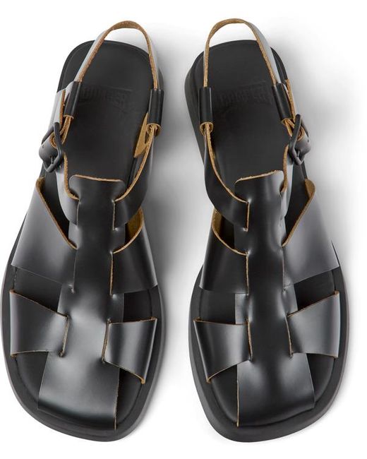 Camper Black Sandals