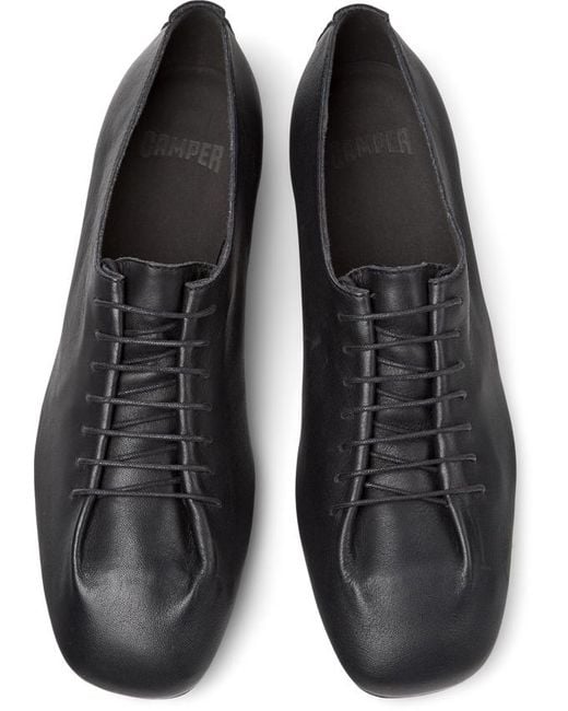 Camper Black Flache schuhe