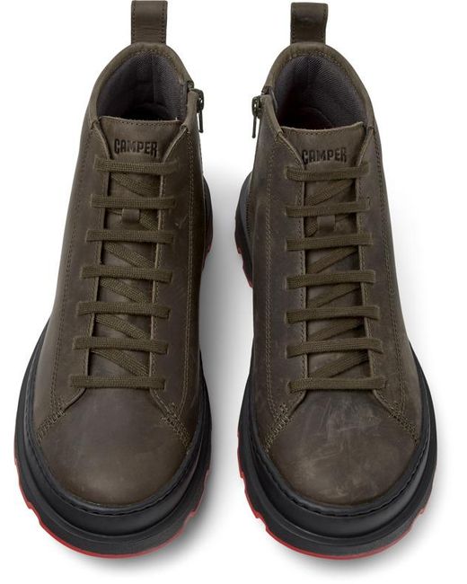 Camper Gray Ankle Boots for men