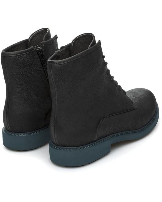 Camper Black Smart Lace Up Ankle Boot