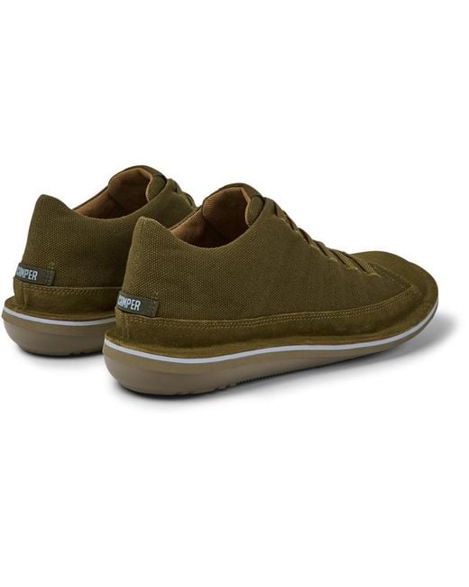 Camper Green Nubuck Sneakers for men