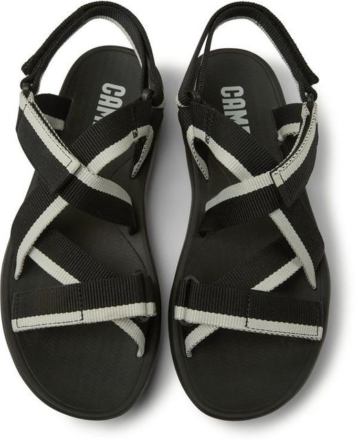 Camper Black And White Recycled Pet Sandals for men