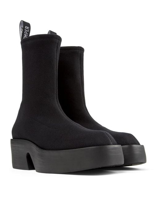Camper Black Ankle Boots