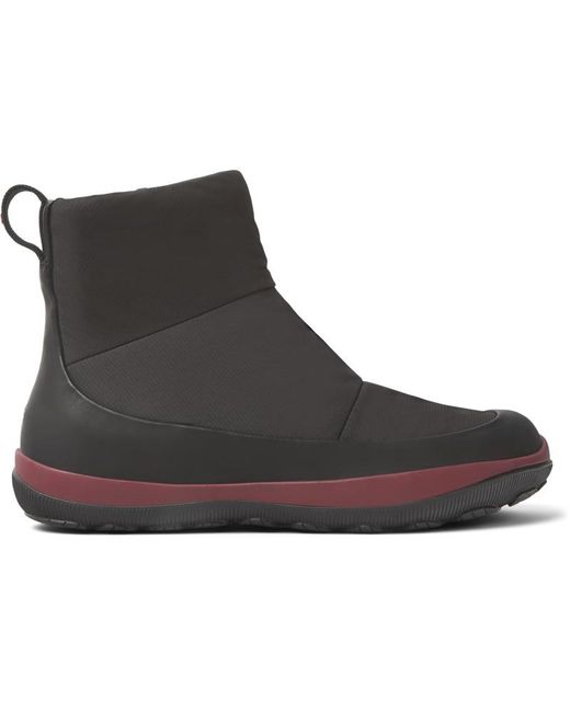 Camper Black Leather And Polyester Boots