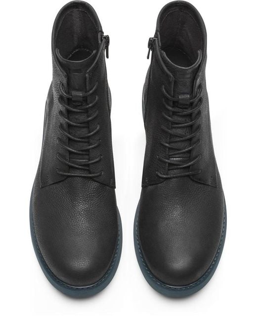 Camper Black Smart Lace Up Ankle Boot