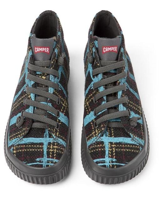 Camper Blue Ankle Boots