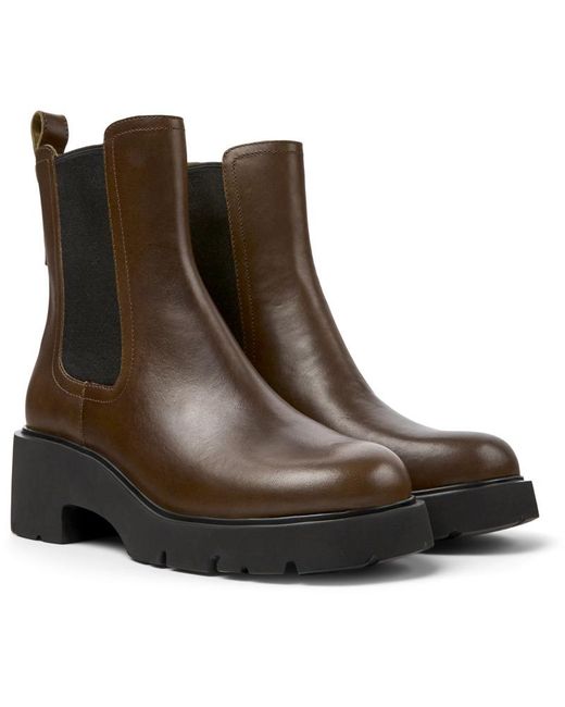 Camper Brown Ankle Boots