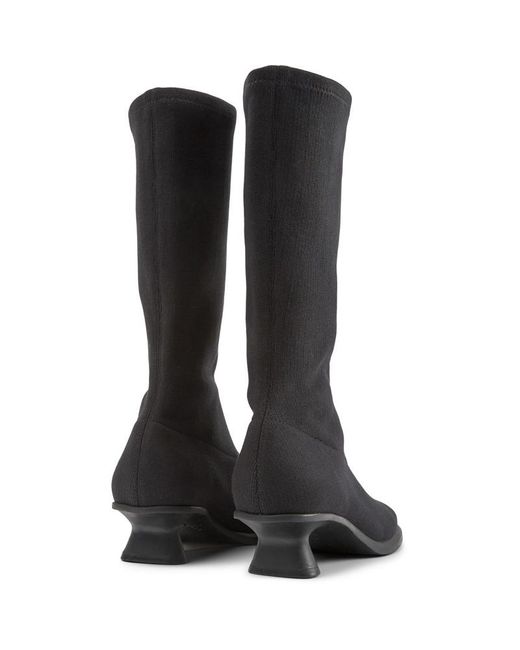 Camper Black Tm Lyocell High Boots