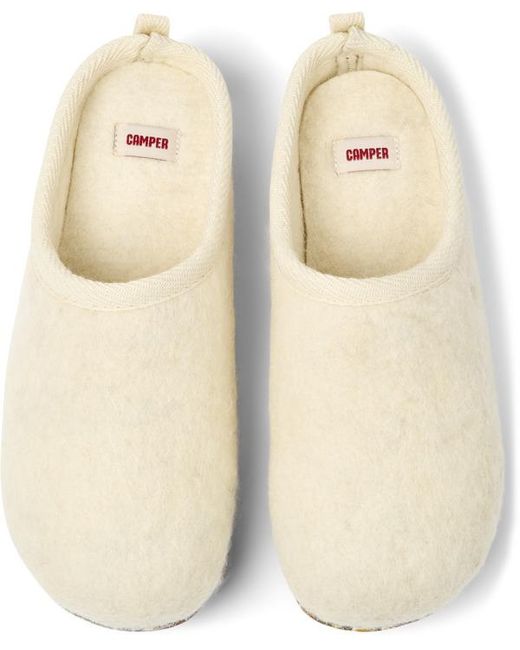Camper White Slippers