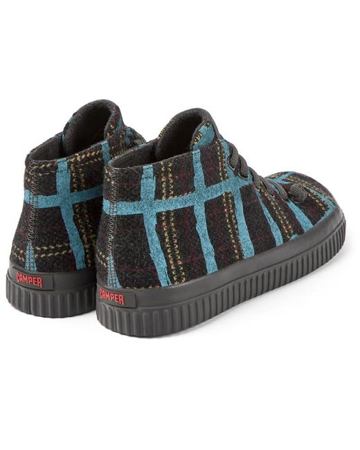 Camper Blue Ankle Boots