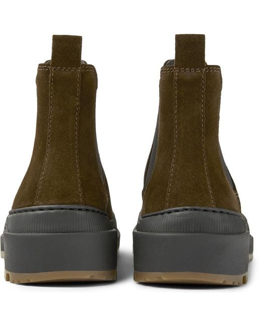 Camper Green Ankle Boots