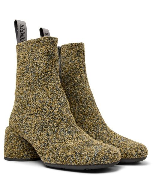 Camper Green Ankle Boots