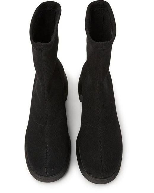 Camper Black Textile Boots