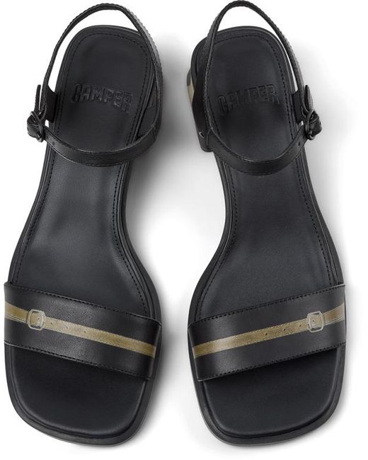 Camper Black Sandals