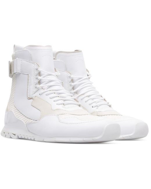 Camper White Ankle Boots