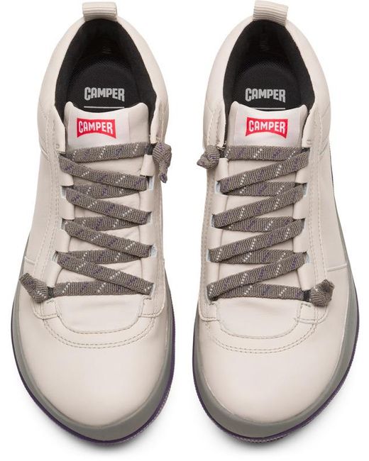 Camper Gray Ankle Boots
