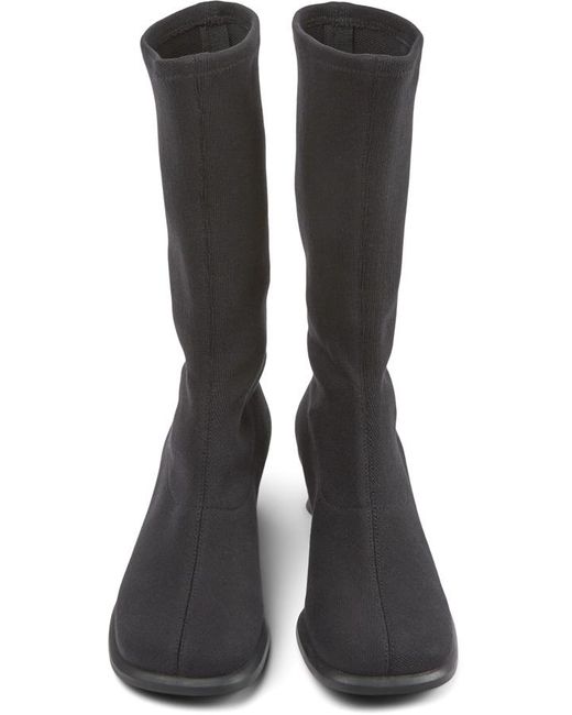 Camper Black Tm Lyocell High Boots