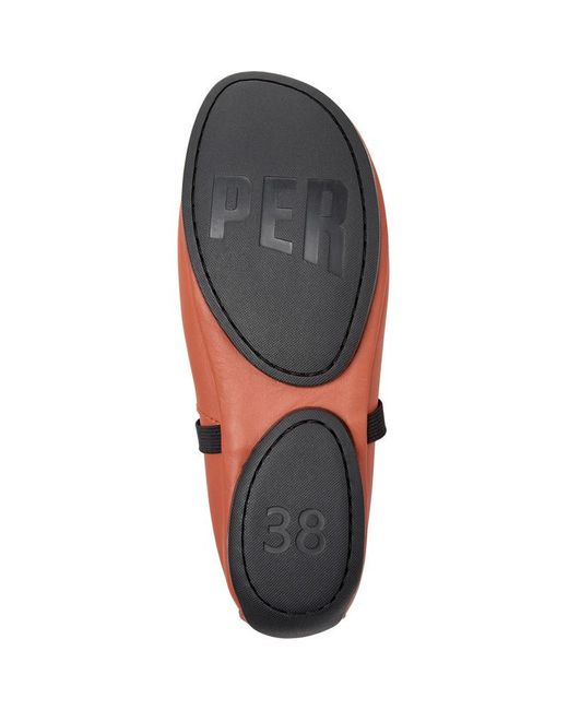 Camper Red Flache schuhe