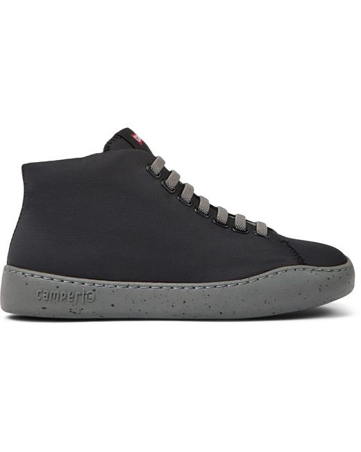 Camper Black Textite Ankle Boots