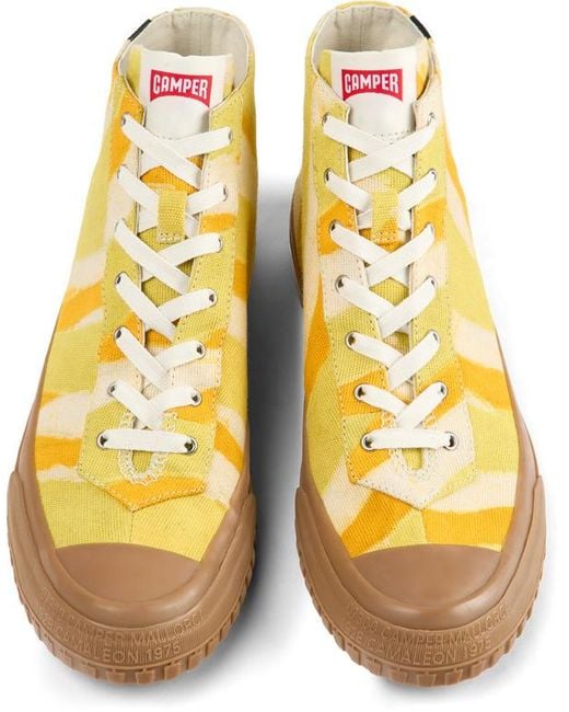 Camper Yellow Ankle Boots
