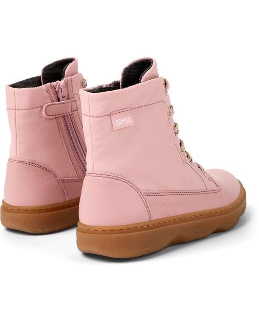Camper Pink Kiddo Ankle Boots