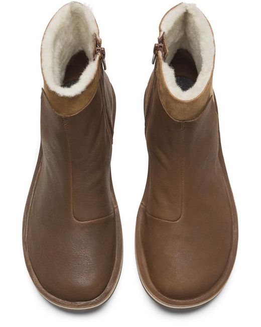 Camper Brown Ankle Boots