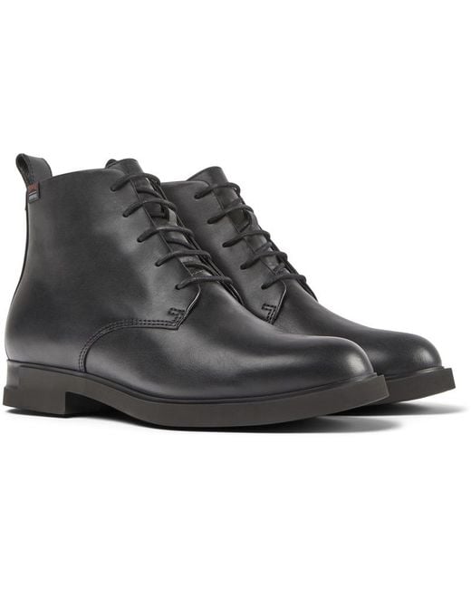 Camper Black Lace Up Ankle Boot