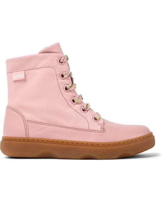 Camper Pink Kiddo Ankle Boots