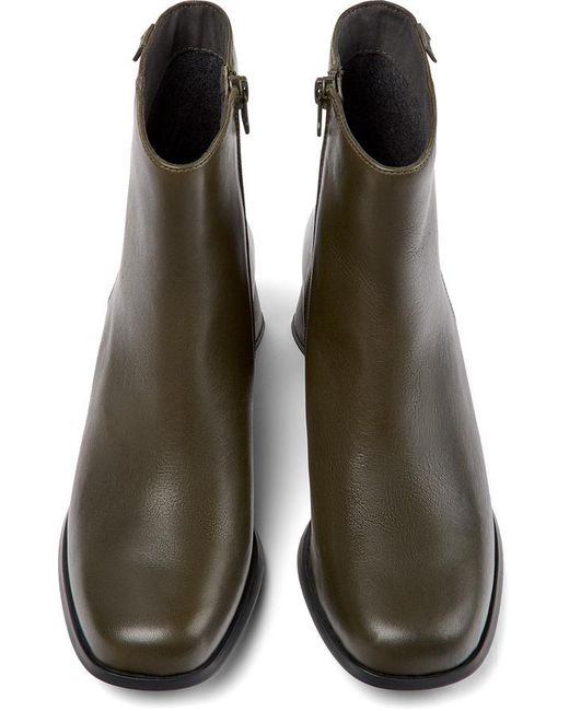 Camper Green Ankle Boots