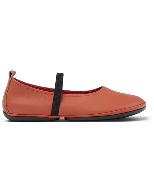 Camper Red Flache schuhe