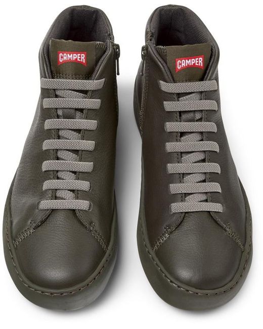 Camper Gray Ankle Boots