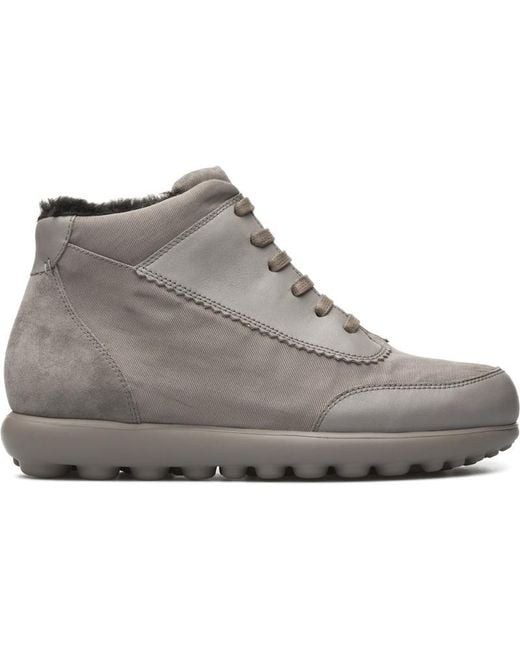 Camper Gray Ankle Boots