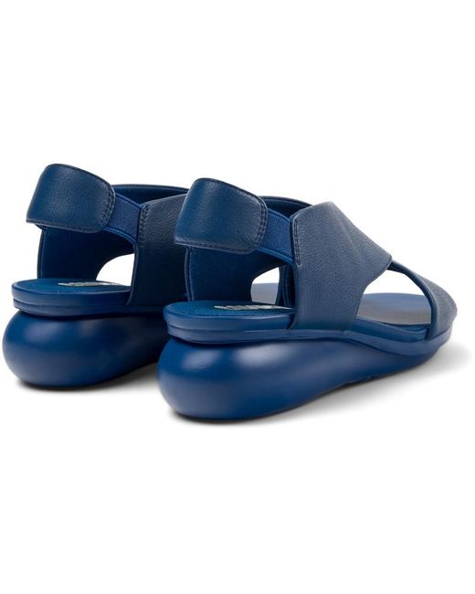 Camper Light Blue Leather Sandals