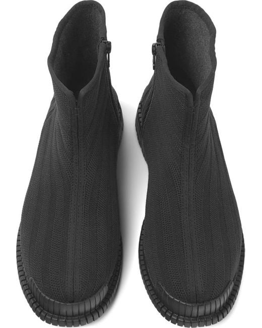 Camper Black Tm Lyocell Boots