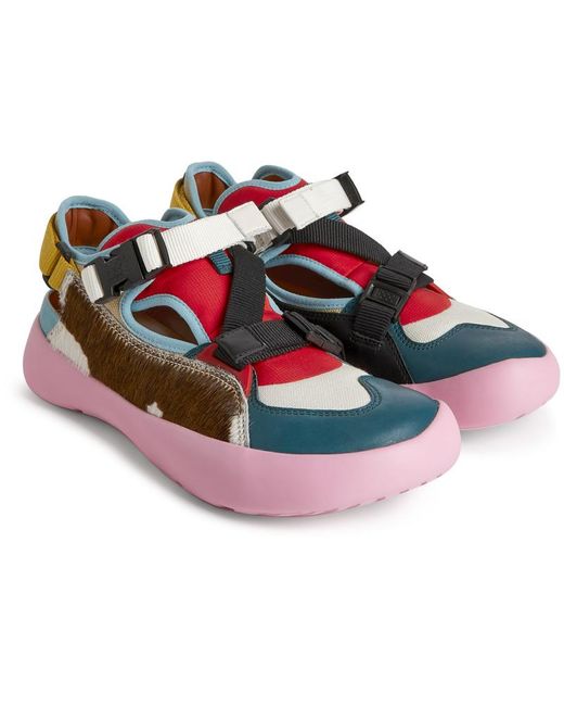 camper red sandals