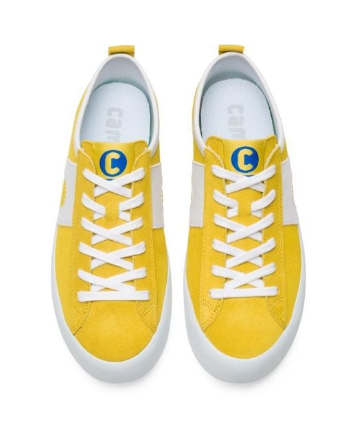 camper yellow shoes