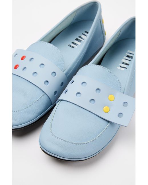 camper blue shoes