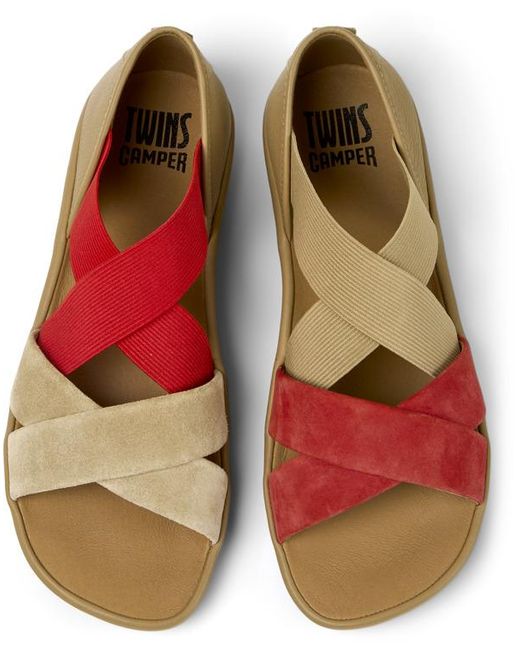 Camper Red Sandals
