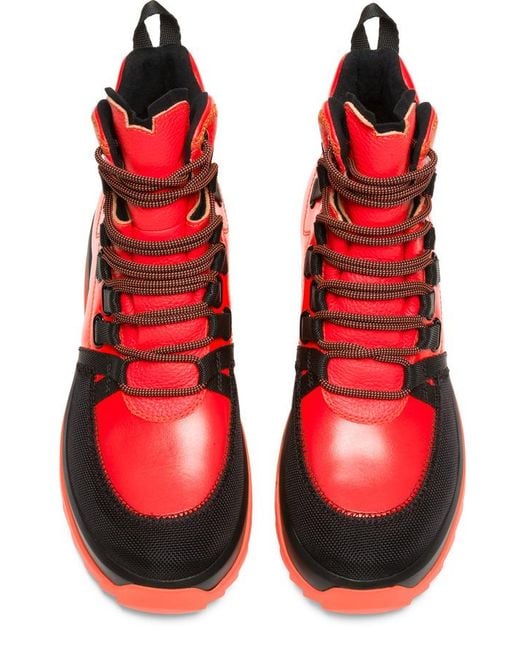 Camper Red Ankle Boots