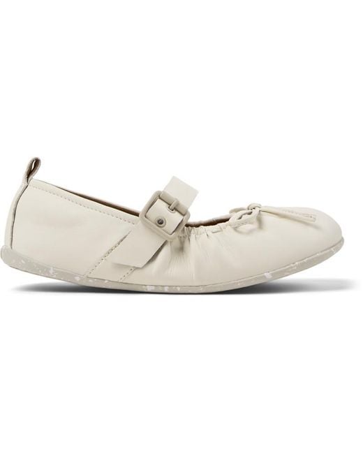 Camper White Ballerinas