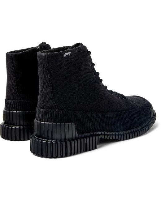 Camper Black Pix Combat Boot for men