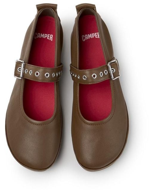 Camper Brown Ballerinas