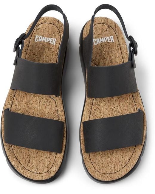 Camper Black Sandals